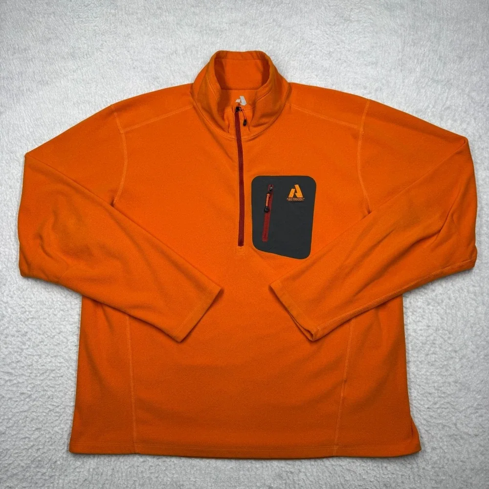 Eddie Bauer First Ascent Performance 1/2 Zip Fleece Pullover Sweatshirt Men's XL